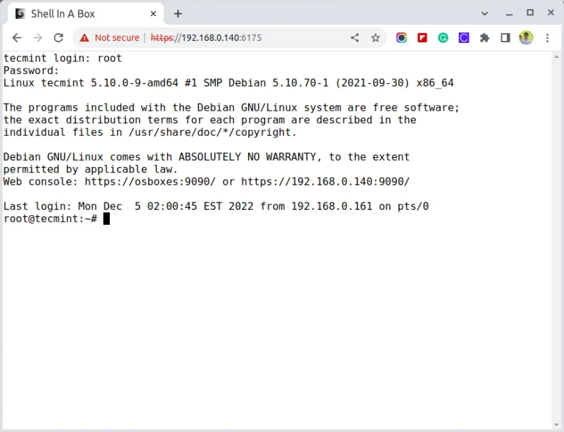 Shell In A Box - веб-терминал SSH для доступа к Linux через браузер