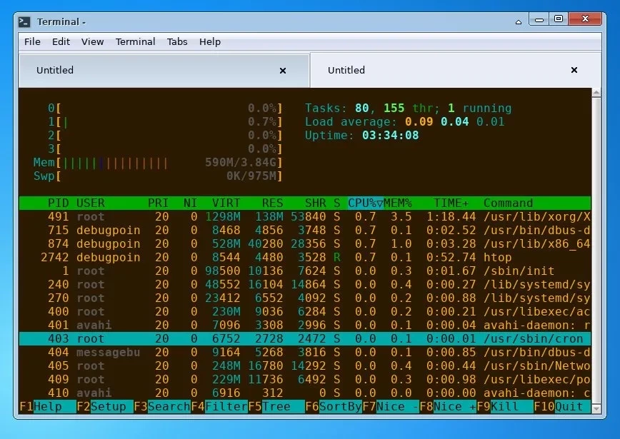 Kumandar Linux Легкий Debian & Xfce Spin с Windows 7 Look