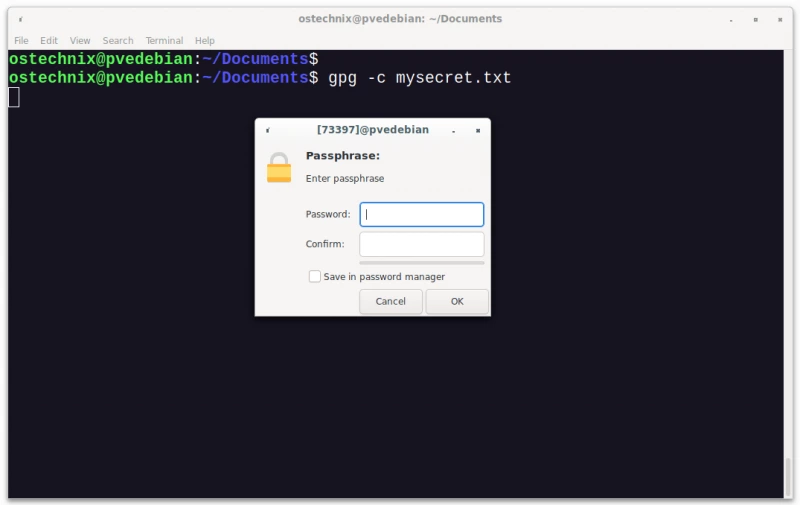 Простой способ шифрования и расшифровки файлов из командной строки с помощью GnuPG в Linux