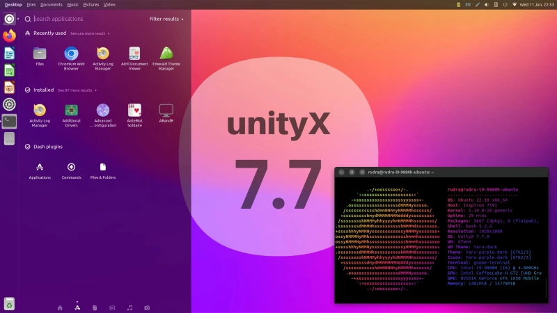 Среда рабочего стола Unity 7.7 получит вкус UnityX с поддержкой Wayland