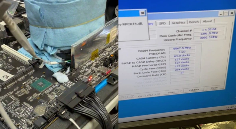 Память DDR5 от Gigabyte разогнана до 11136 MT/s
