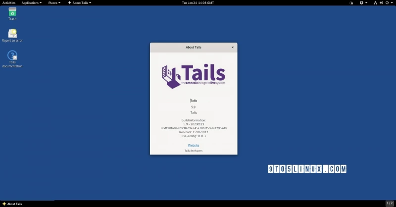 Anonymous OS Tails 5.9 поставляется с ядром Linux 6.0 для улучшения поддержки GPU