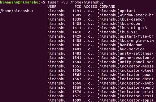 Как использовать команду fuser в Linux