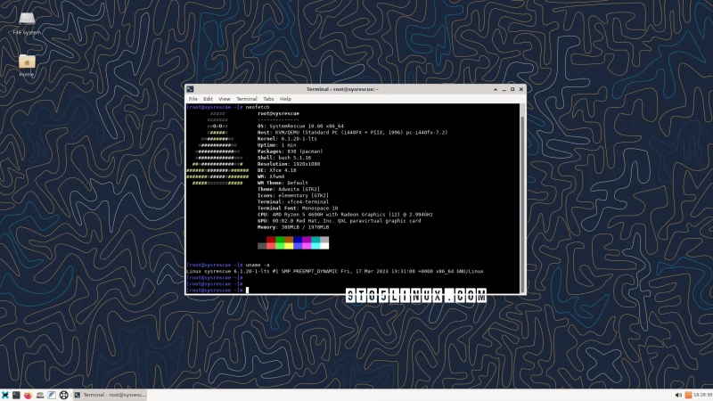 Arch Linux-Based SystemRescue 10 выпущена с ядром Linux 6.1 LTS