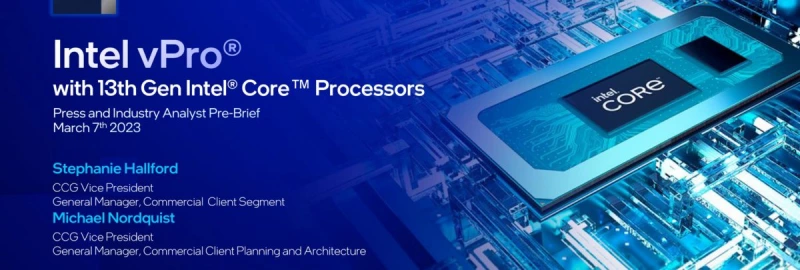PR Intel запускает серию Core vPRO 13-го поколения