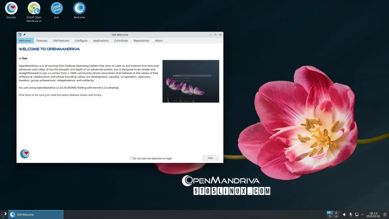 OpenMandriva Lx 23.03 выпущена с Linux 6.2, Mesa 23 и KDE Plasma 5.27