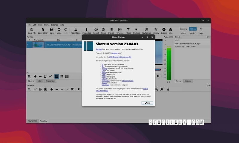 Видеоредактор Shotcut 23.04 получит поддержку Qt 6 и FFmpeg 6, сборку Flatpak ARM64 Build