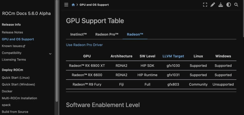 AMD работает над поддержкой ROCm для ОС Windows