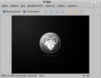 Eye of GNOME - стандартный просмотрщик изображений в Gnome